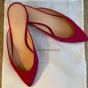 Club Monaco Suede Mules